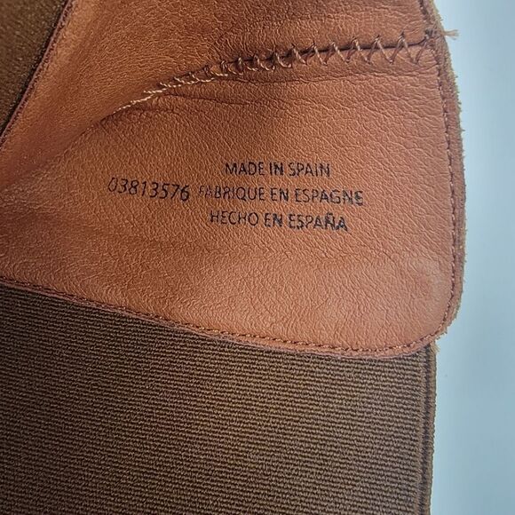 Free People Collection Essential Chelsea Boots Whiskey Brown Leather Size 7.5 - Picture 8 of 12